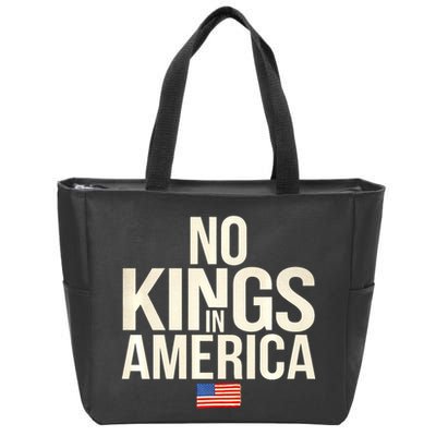 No Kings In America Democracy United States Independence Zip Tote Bag