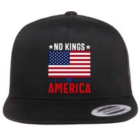 No Kings In America Flag Protest Save Democracy Flat Bill Trucker Hat