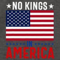 No Kings In America Flag Protest Save Democracy Vector Backpack