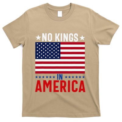 No Kings In America Flag Protest Save Democracy T-Shirt
