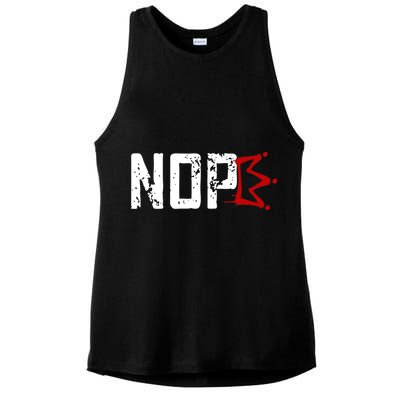 No Kings In America Protest Ladies PosiCharge Tri-Blend Wicking Tank