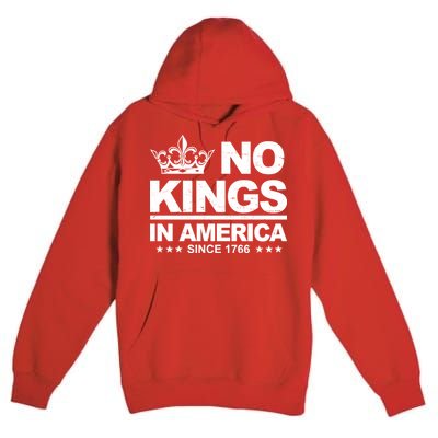 No Kings In America Vintage Democracy Since 1776 Premium Pullover Hoodie
