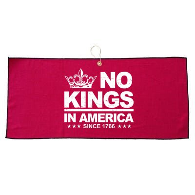 No Kings In America Vintage Democracy Since 1776 Large Microfiber Waffle Golf Towel