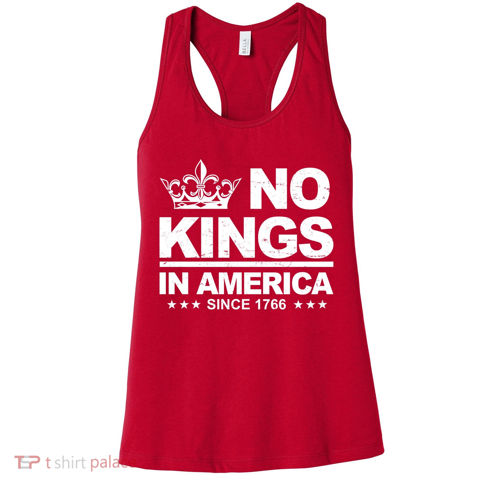 No Kings In America Vintage Democracy Since 1776 Womens Tank Top