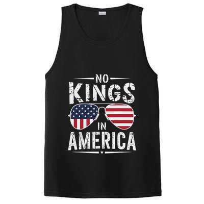 No Kings In America Sunglasses Us Flag Funny Anti Trump PosiCharge Competitor Tank