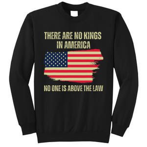 No Kings In America Trump 2024 Flag Design Sweatshirt