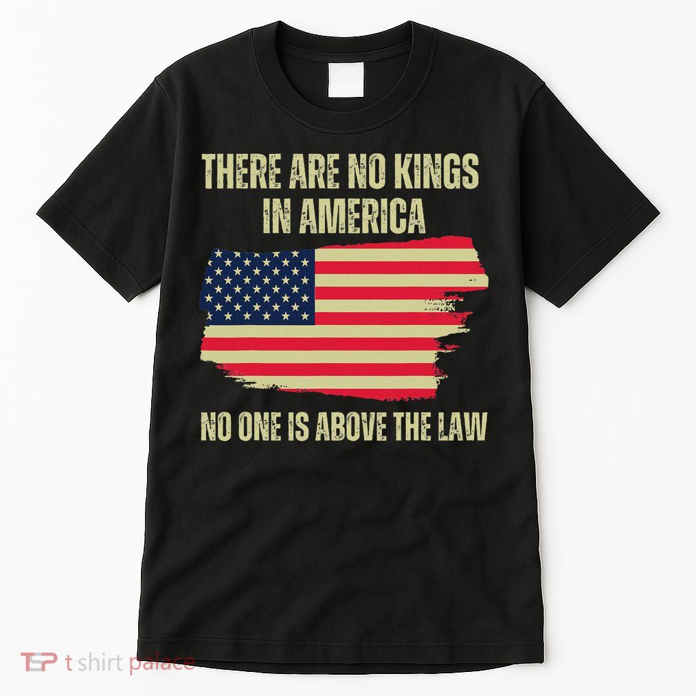 No Kings In America Trump 2024 Flag Design Tall T-Shirt