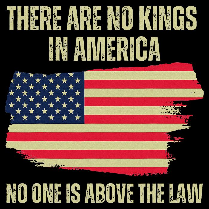 No Kings In America Trump 2024 Flag Design Drawstring Bag
