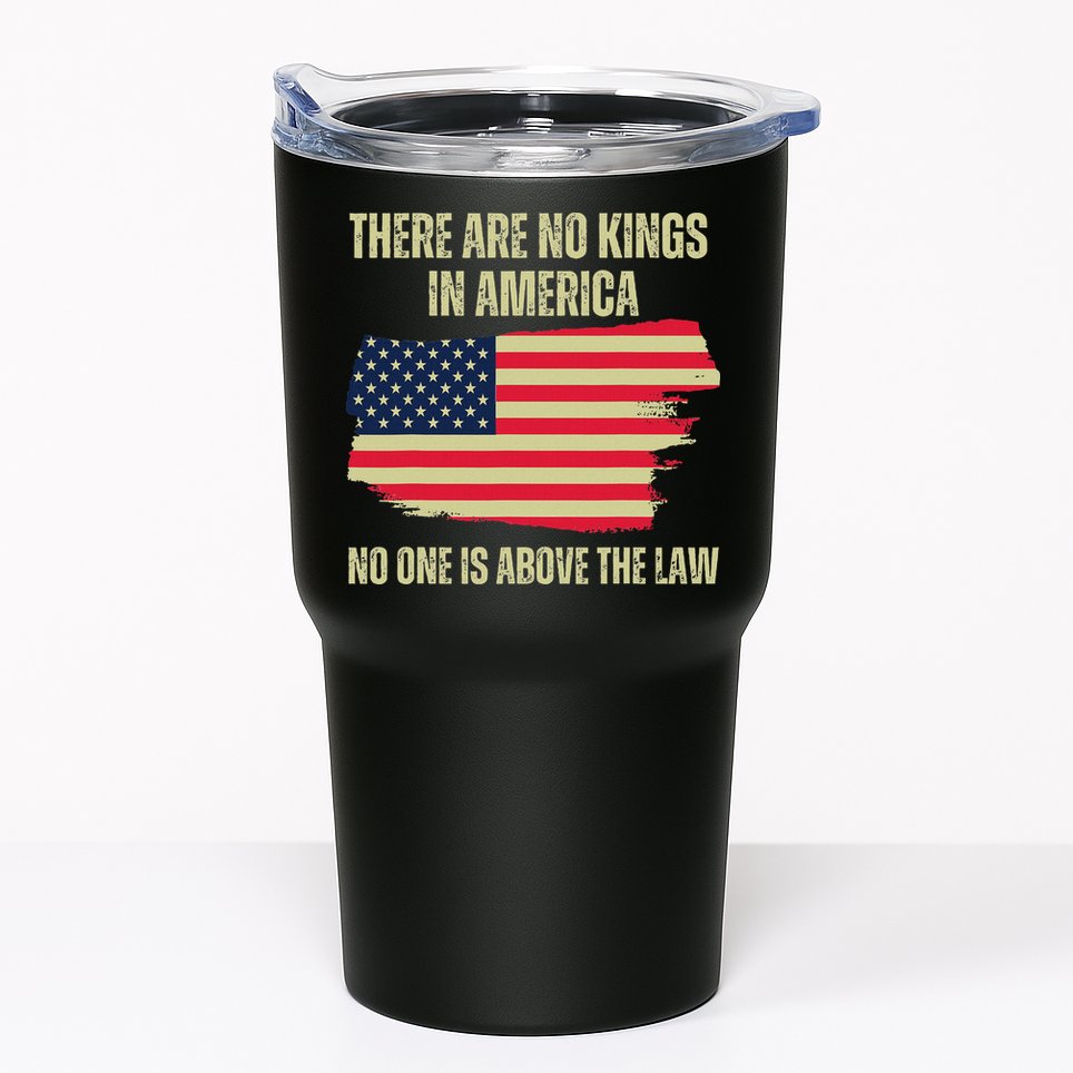 No Kings In America Trump 2024 Flag Design Tumbler