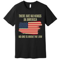 No Kings In America Trump 2024 Flag Design Premium T-Shirt