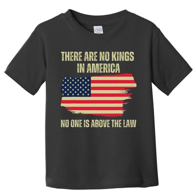 No Kings In America Trump 2024 Flag Design Toddler T-Shirt