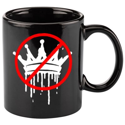 No Kings In America Pro Democracy Anti Monarchy Oligarchy 11oz C Handle Ceramic Mug