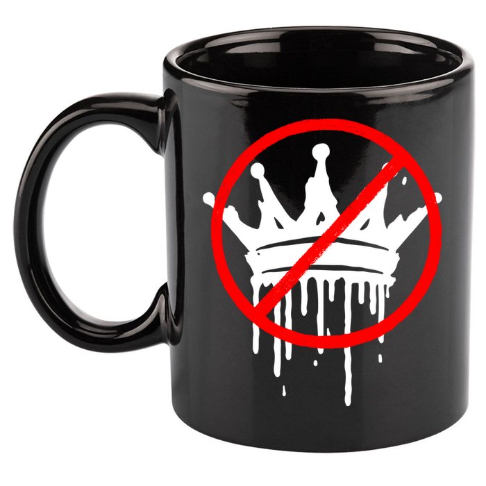 No Kings In America Pro Democracy Anti Monarchy Oligarchy 11oz C Handle Ceramic Mug