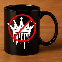 No Kings In America Pro Democracy Anti Monarchy Oligarchy 11oz C Handle Ceramic Mug