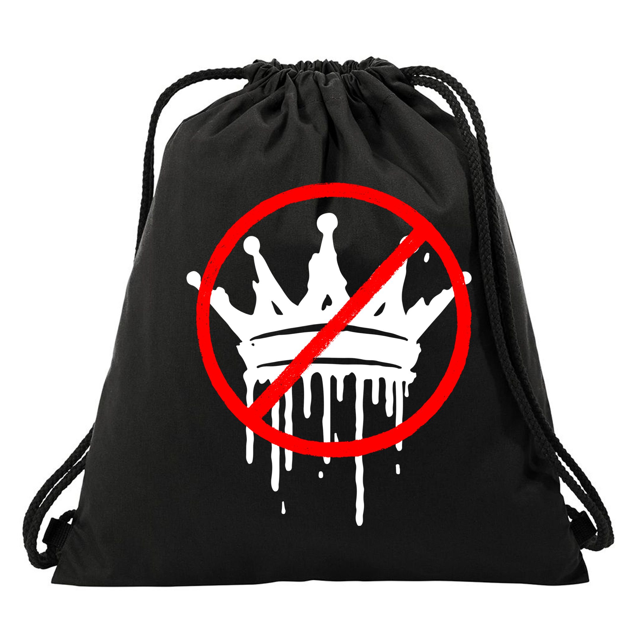 No Kings In America Pro Democracy Anti Monarchy Oligarchy Drawstring Bag