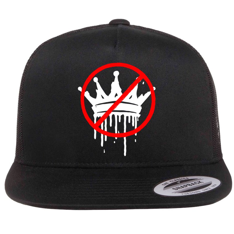 No Kings In America Pro Democracy Anti Monarchy Oligarchy Flat Bill Trucker Hat