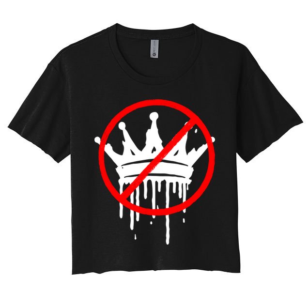 No Kings In America Pro Democracy Anti Monarchy Oligarchy Crop Top