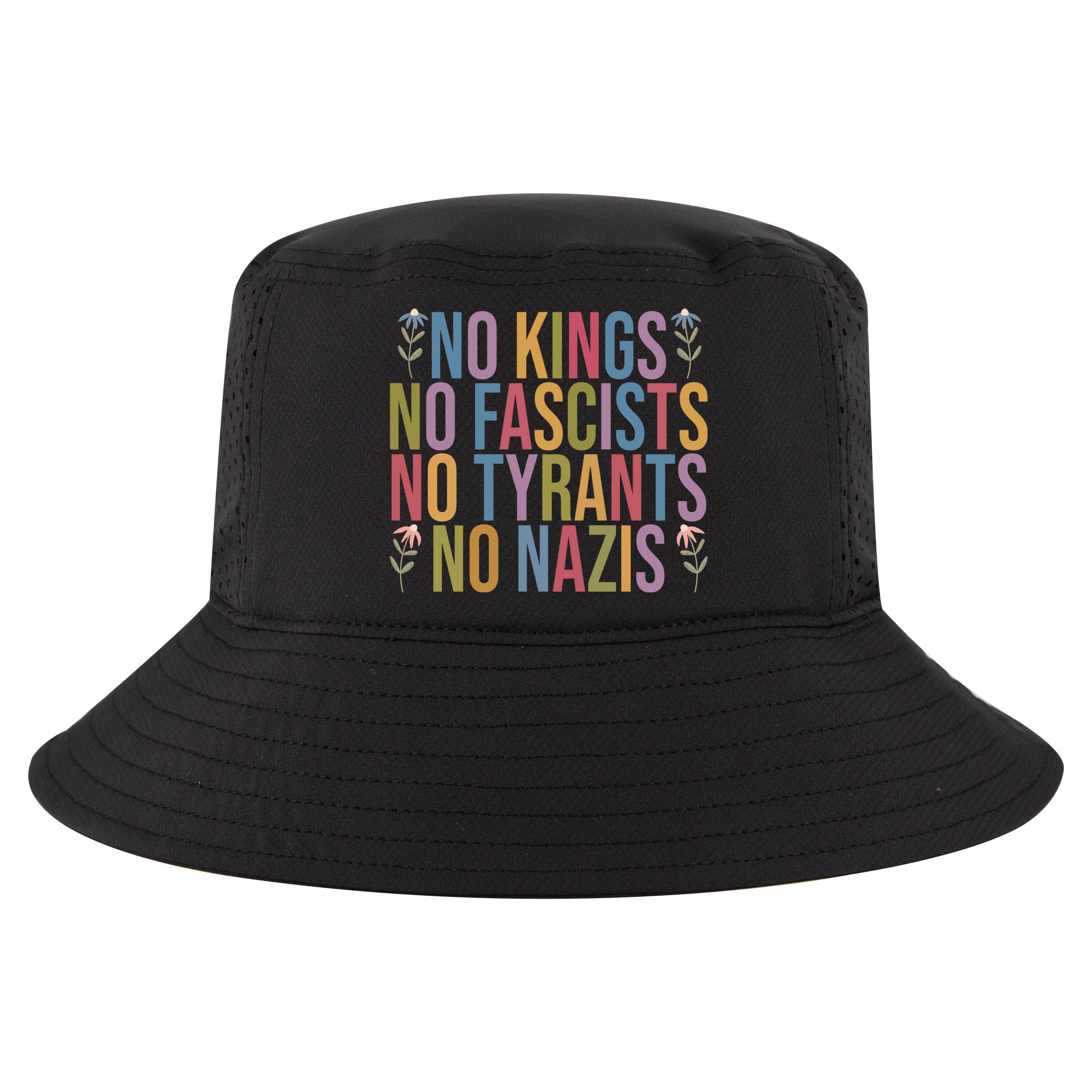 No Kings In America No Fascists We The People Political Cool Comfort Performance Bucket Hat