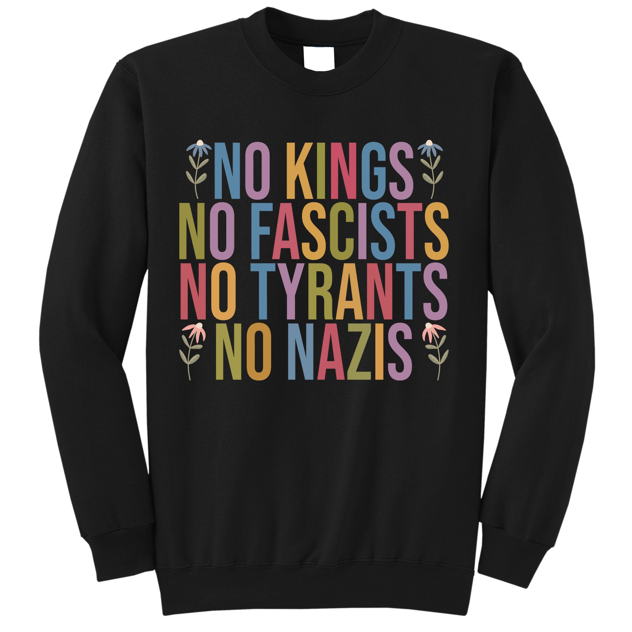 No Kings In America No Fascists We The People Political Sweatshirt