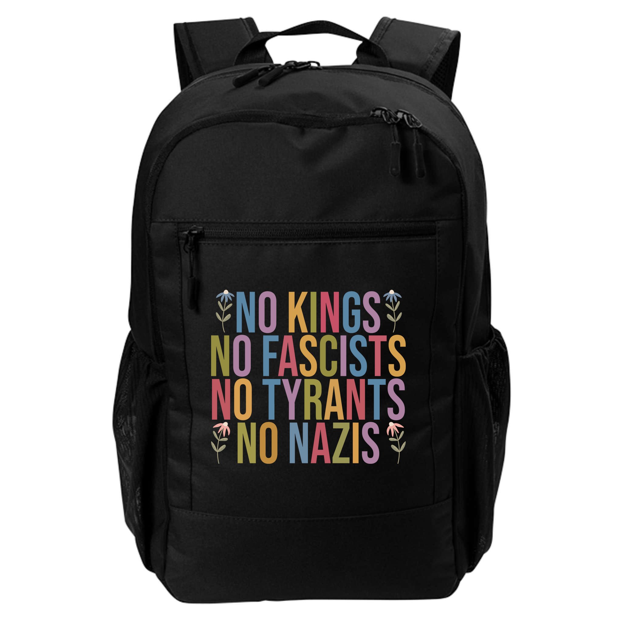 No Kings In America No Fascists We The People Political Backpack