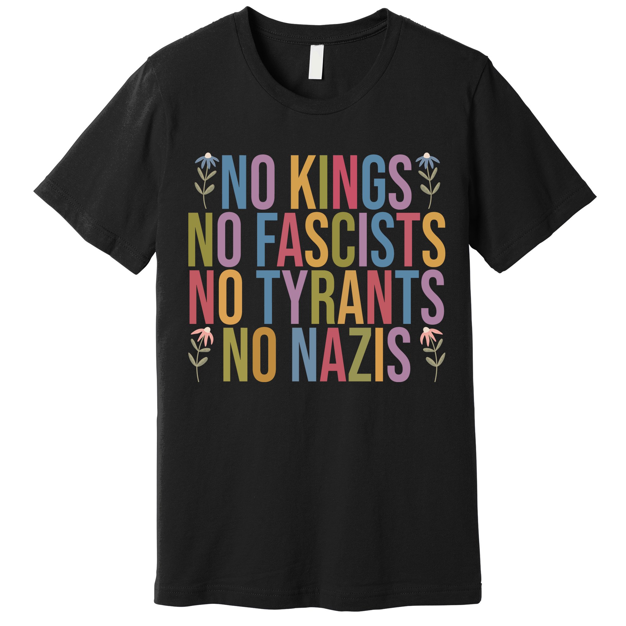 No Kings In America No Fascists We The People Political Premium T-Shirt