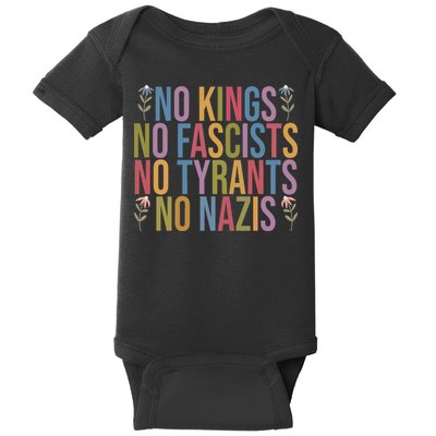 No Kings In America No Fascists We The People Political Baby Bodysuit