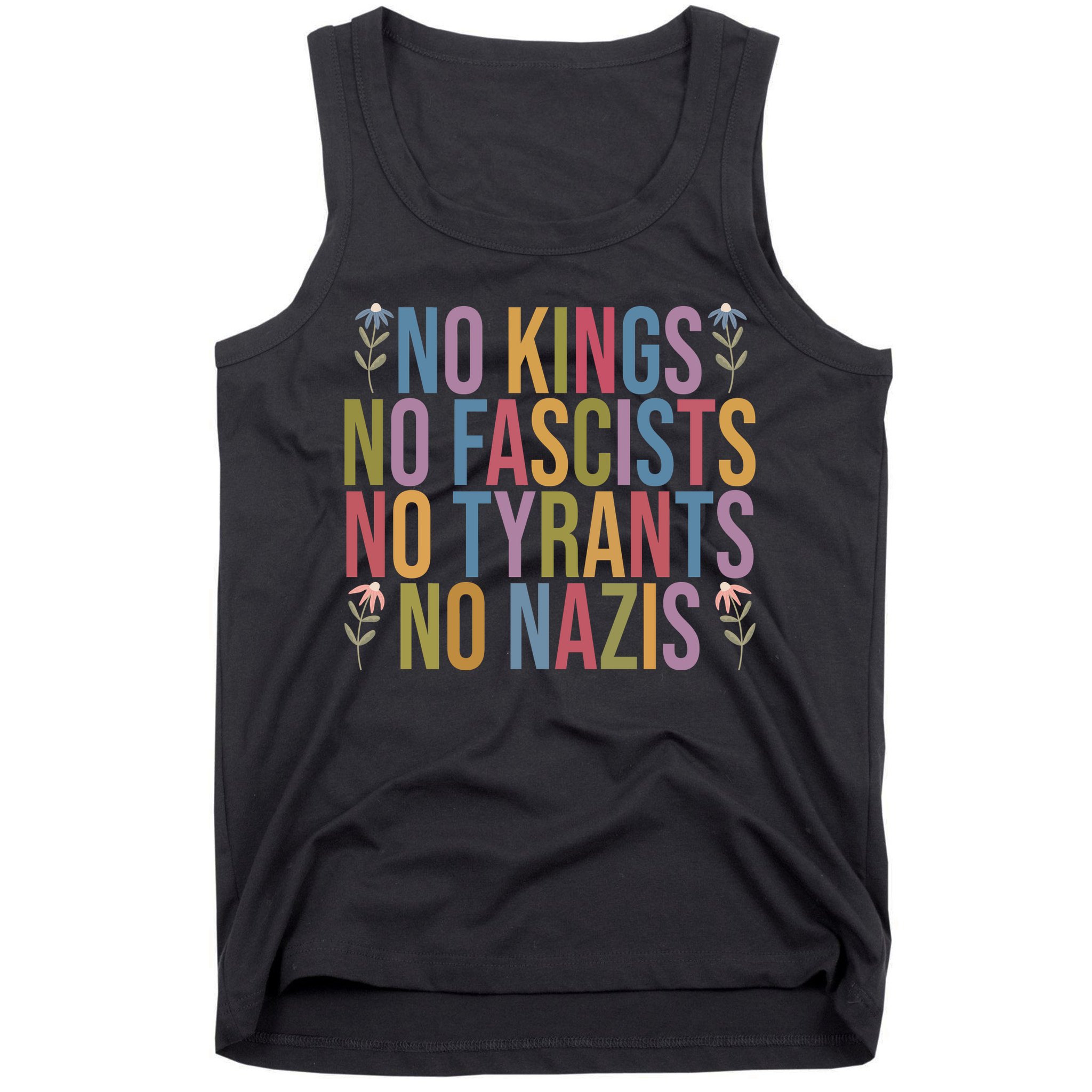 No Kings In America No Fascists We The People Political Tank Top