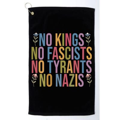 No Kings In America No Fascists We The People Political Golf Towel