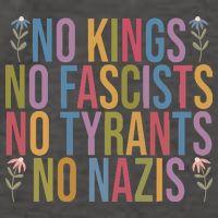 No Kings In America No Fascists We The People Political Vector Backpack