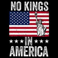 No Kings In America Flag Protest Save Democracy Flatbill Hat