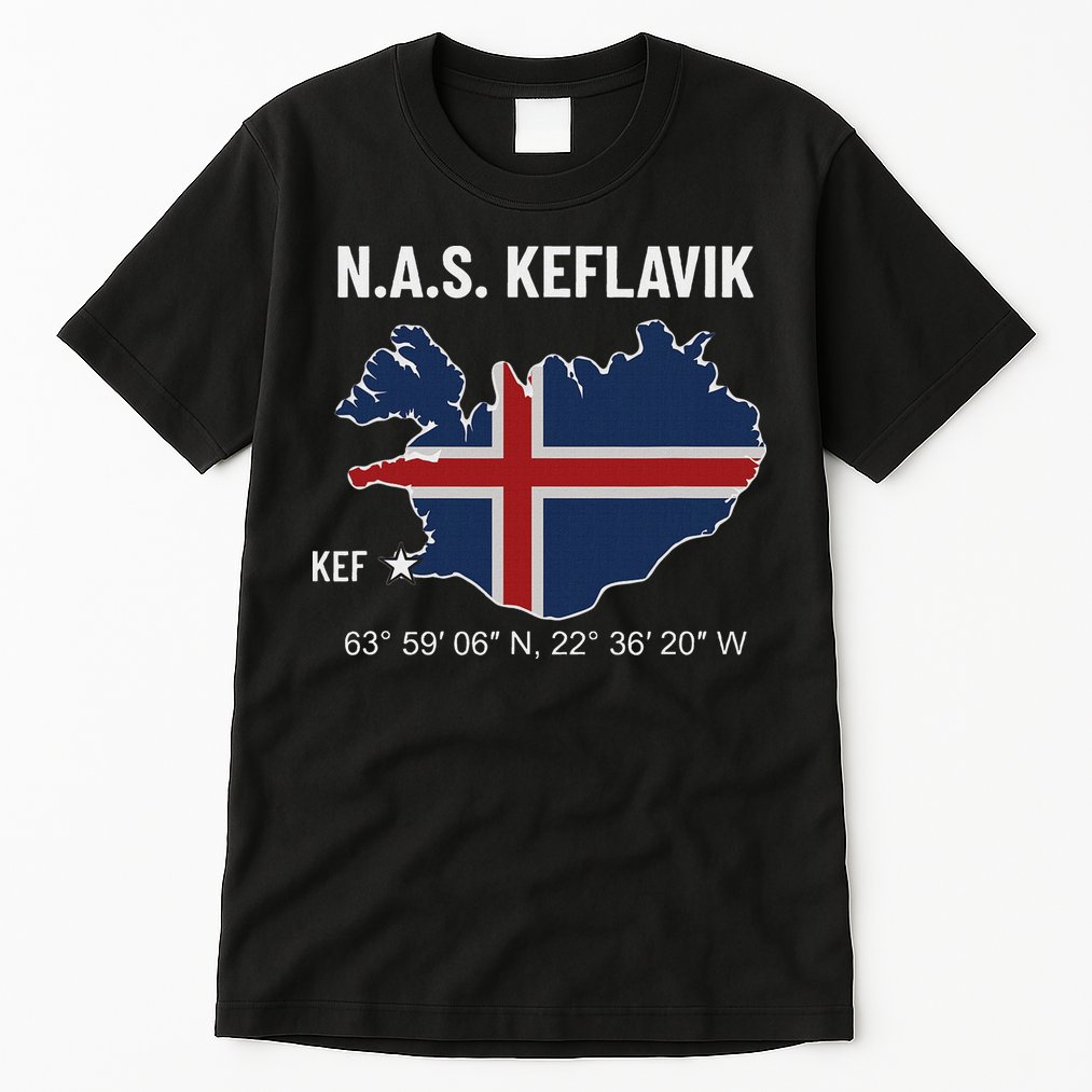 Nas Keflavik Iceland Tall T-Shirt