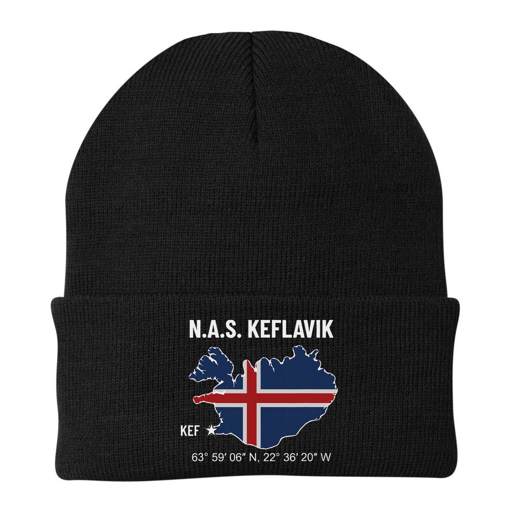 Nas Keflavik Iceland Beanie