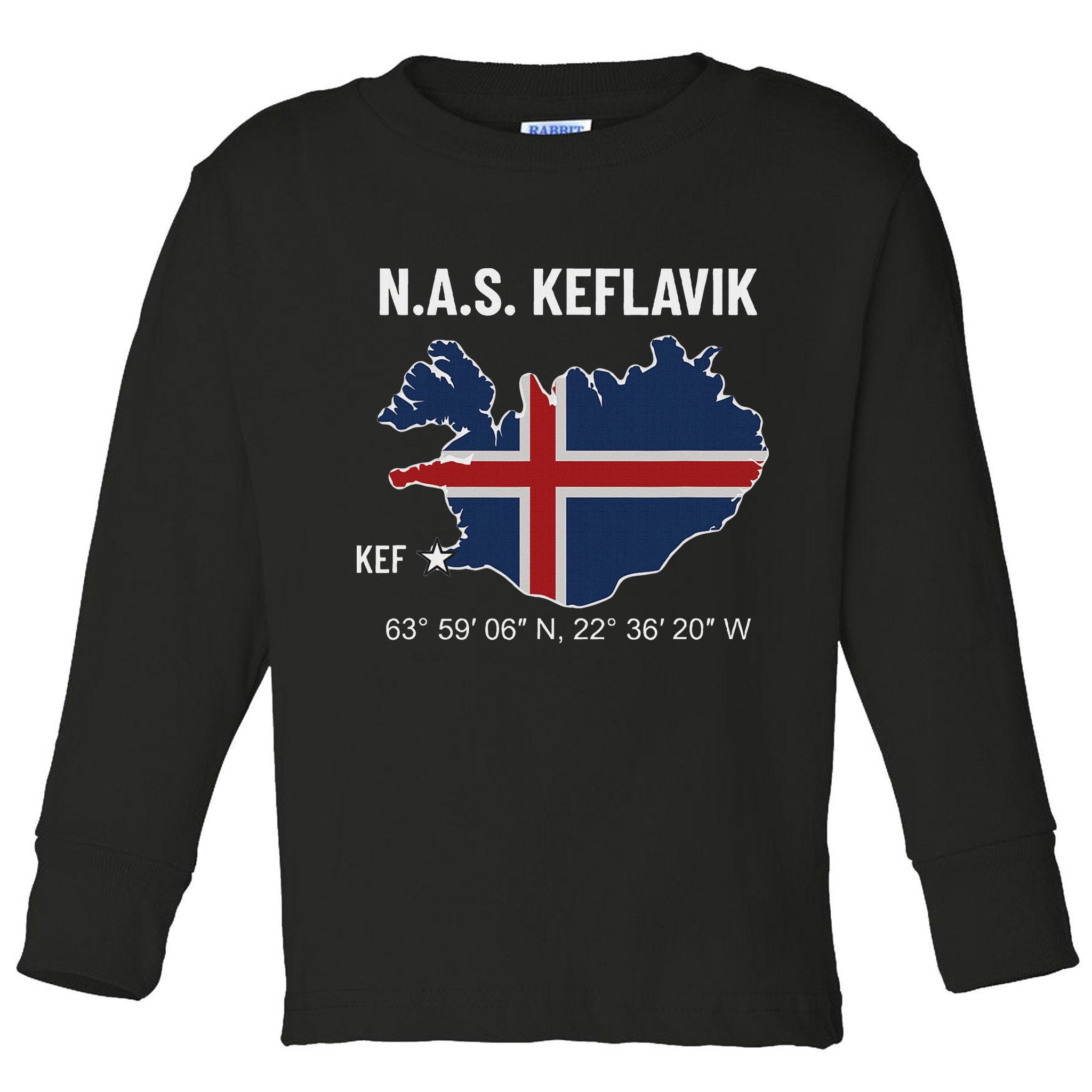 Nas Keflavik Iceland Toddler Long Sleeve Shirt