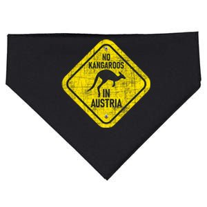 No Kangaroos In Austria Zookeeper Wildlife Animal Lover USA-Made Doggie Bandana