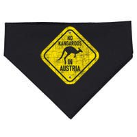 No Kangaroos In Austria Zookeeper Wildlife Animal Lover USA-Made Doggie Bandana