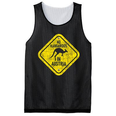 No Kangaroos In Austria Zookeeper Wildlife Animal Lover Mesh Reversible Basketball Jersey Tank