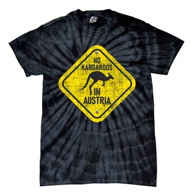 No Kangaroos In Austria Zookeeper Wildlife Animal Lover Tie-Dye T-Shirt