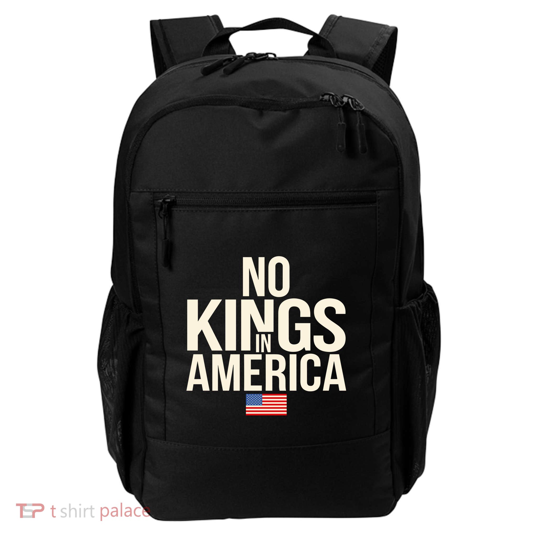 No Kings In America Democracy United States Independence Backpack