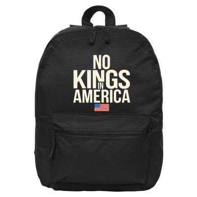 No Kings In America Democracy United States Independence 16 in Basic Backpack