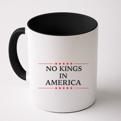 No Kings In America Flag Protest Save Democracy Coffee Mug