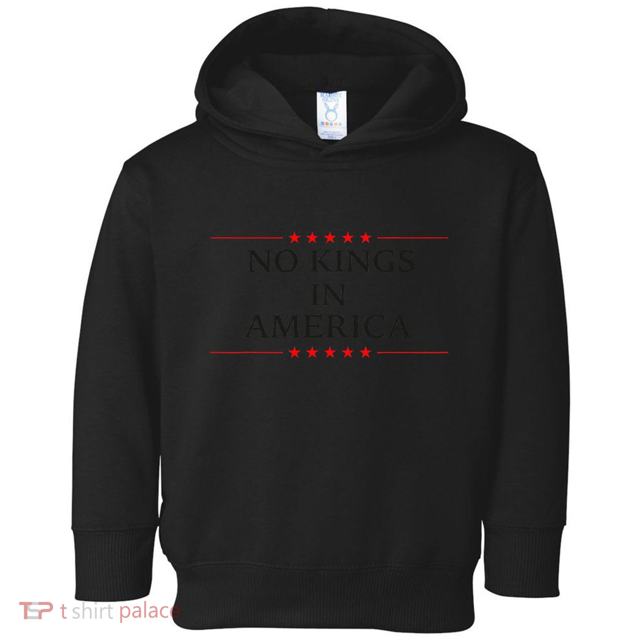 No Kings In America Flag Protest Save Democracy Toddler Hoodie