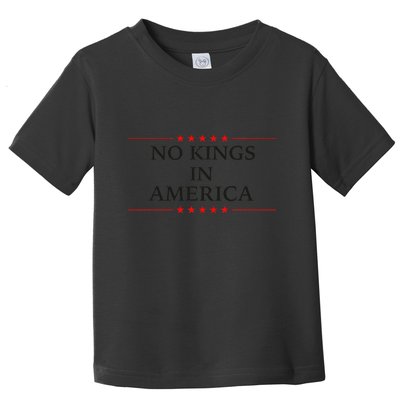 No Kings In America Flag Protest Save Democracy Toddler T-Shirt