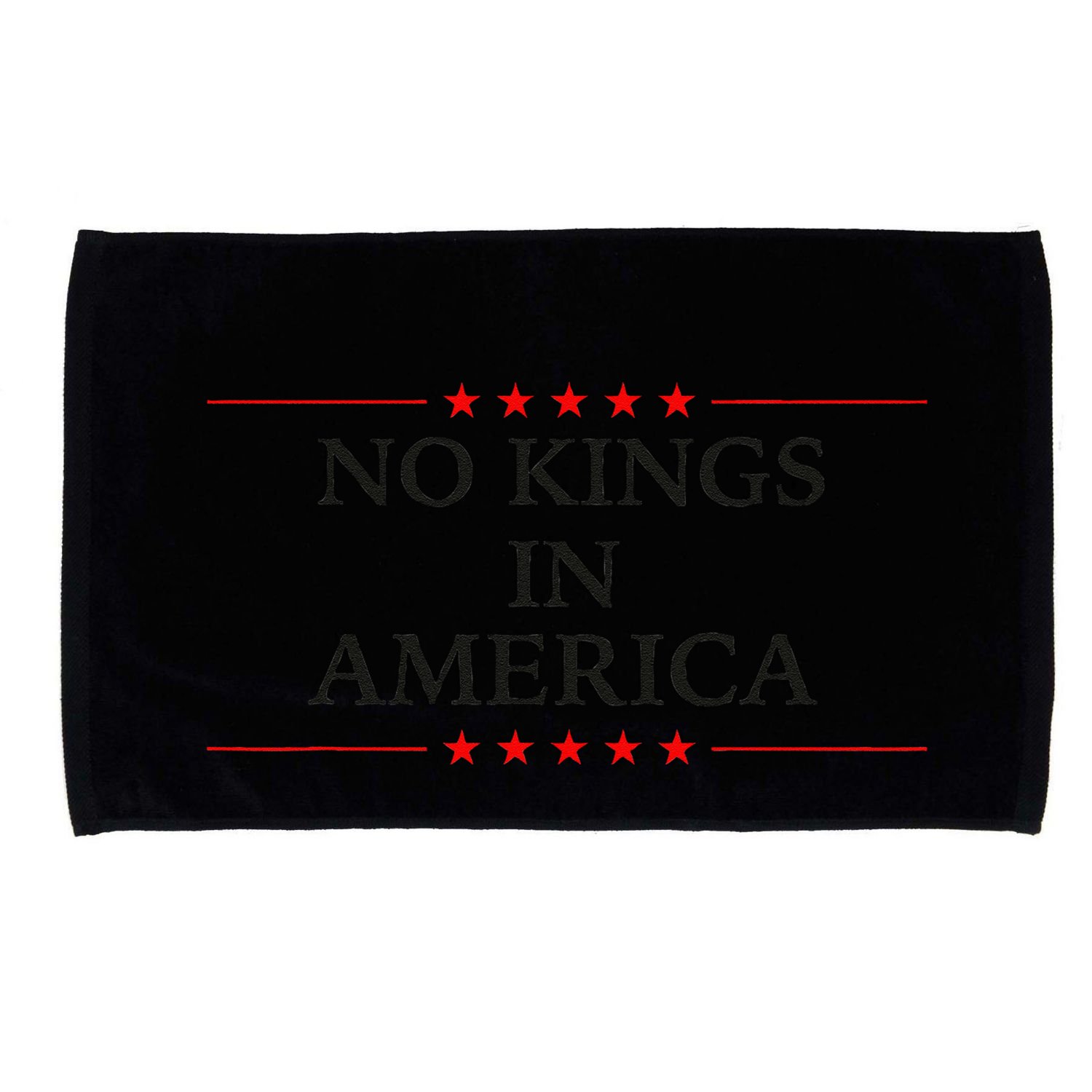 No Kings In America Flag Protest Save Democracy Microfiber Hand Towel