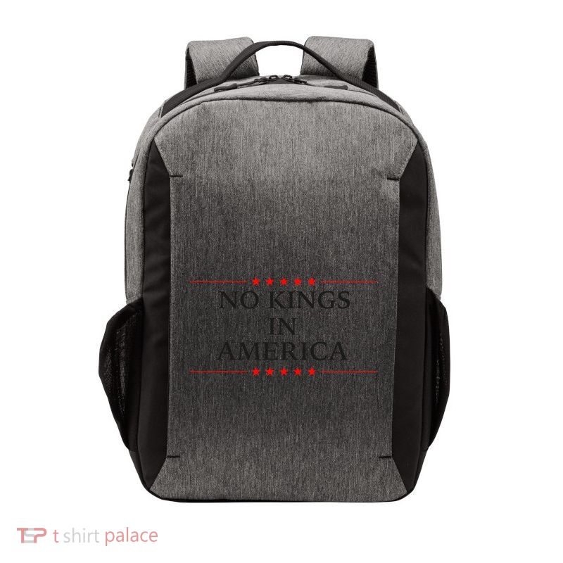 No Kings In America Flag Protest Save Democracy Vector Backpack