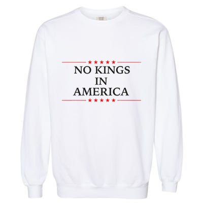 No Kings In America Flag Protest Save Democracy Garment-Dyed Sweatshirt