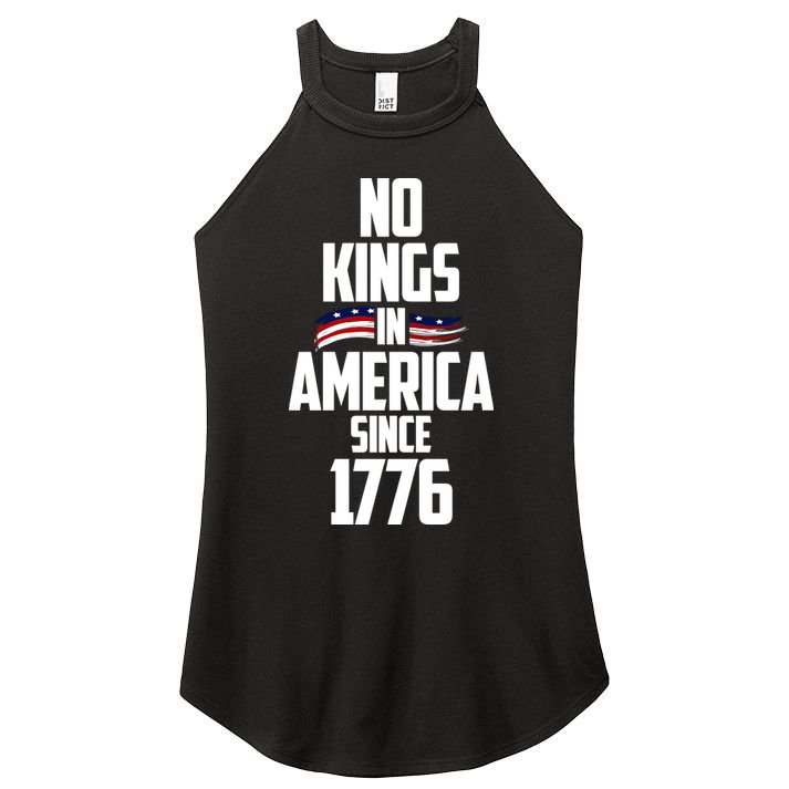 No Kings In America Since 1776 Women's Perfect Tri Rocker Tank