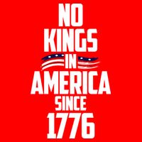 No Kings In America Since 1776 Flat Bill Trucker Hat