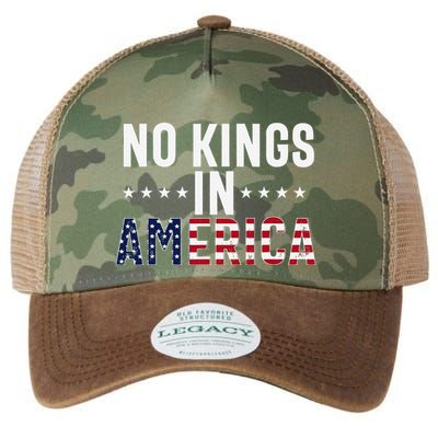 No Kings In America Flag Protest Save Democracy Legacy Tie Dye Trucker Hat