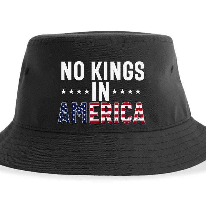 No Kings In America Flag Protest Save Democracy Sustainable Bucket Hat