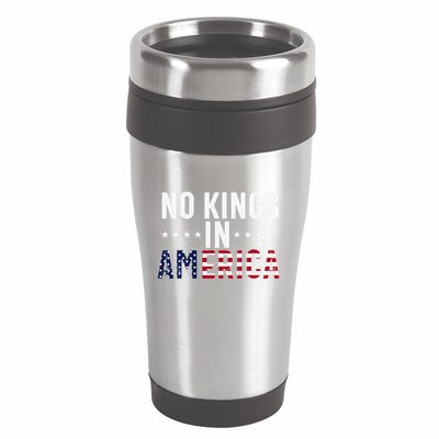 No Kings In America Flag Protest Save Democracy 16oz Travel Tumbler